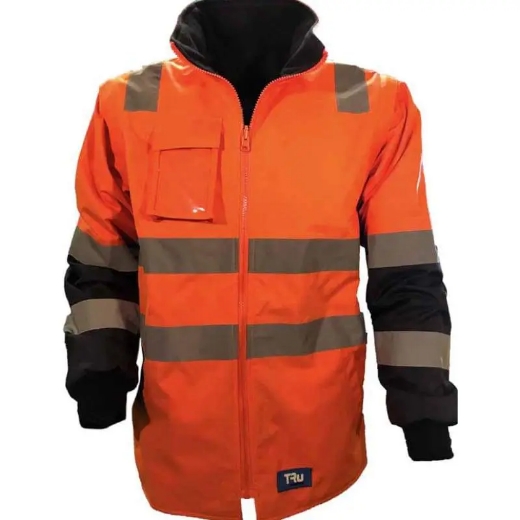 Picture of Tru Workwear, Rain Jacket, Removable Sleeves, Tape